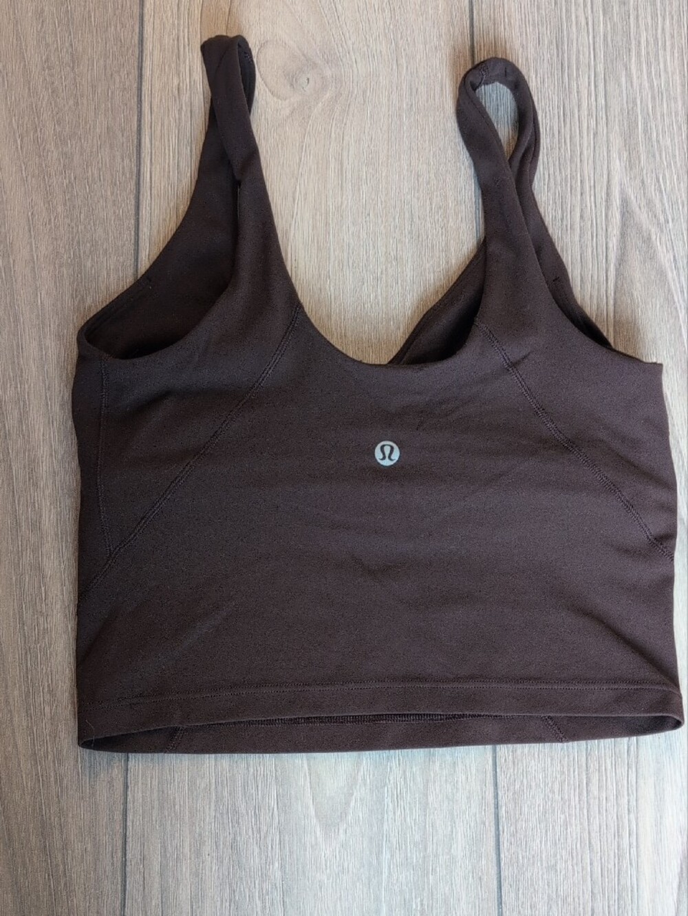 lululemon athletica Chocolate Brown Cropped Align Tank - Picture 3 of 4